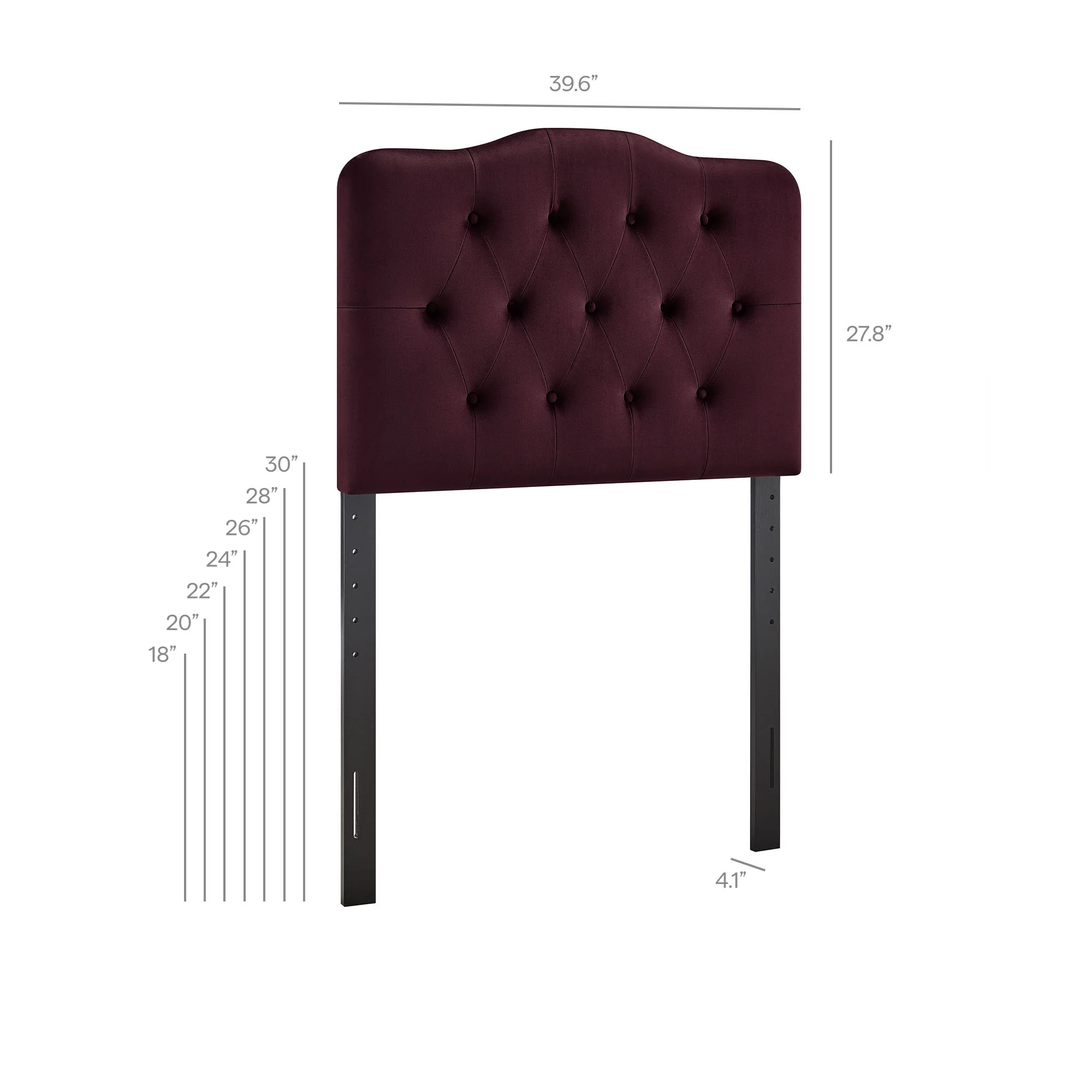 Annabel Stain-Resistant Performance Velvet Twin Headboard by Modway - Image 32