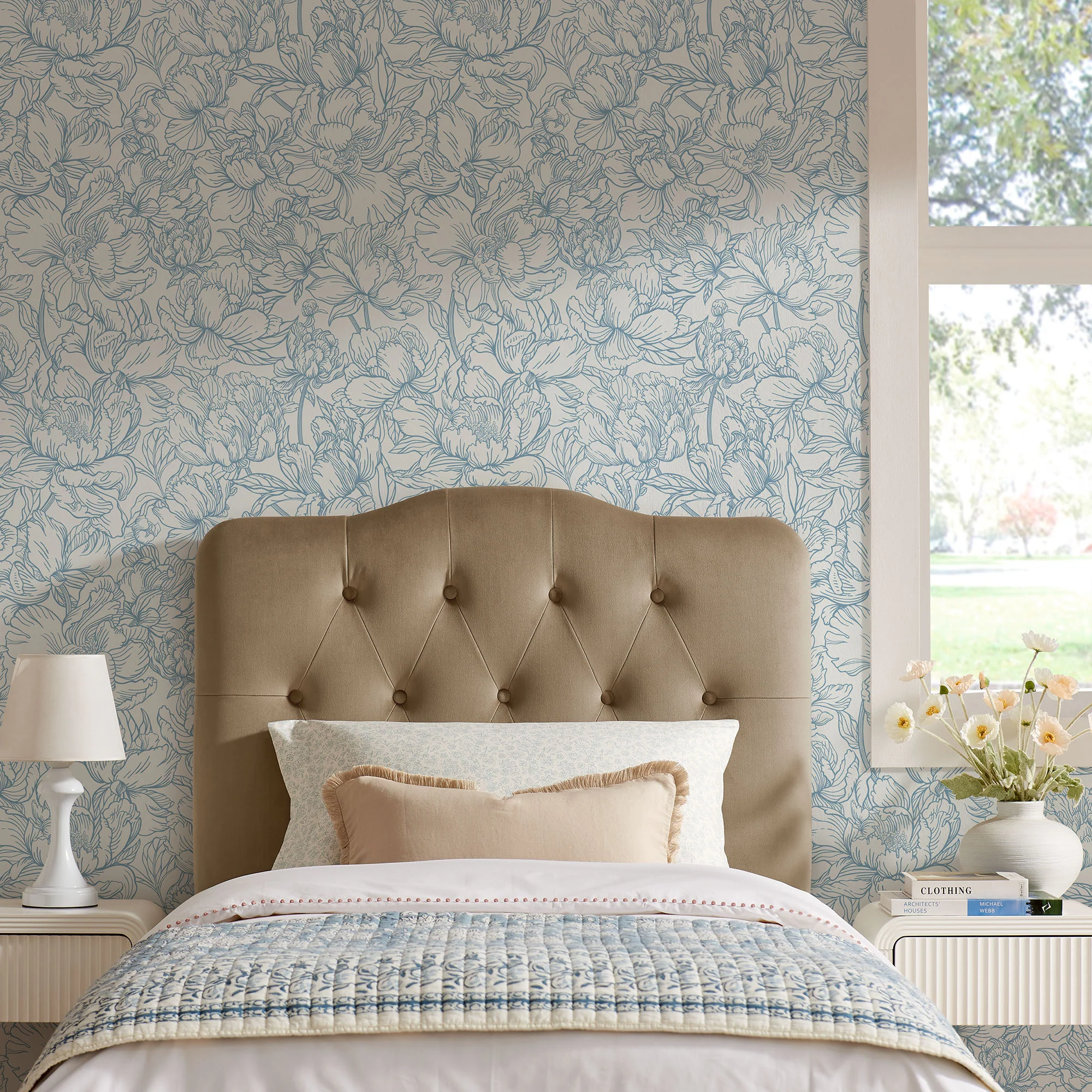 Annabel Stain-Resistant Performance Velvet Twin Headboard by Modway - Image 38