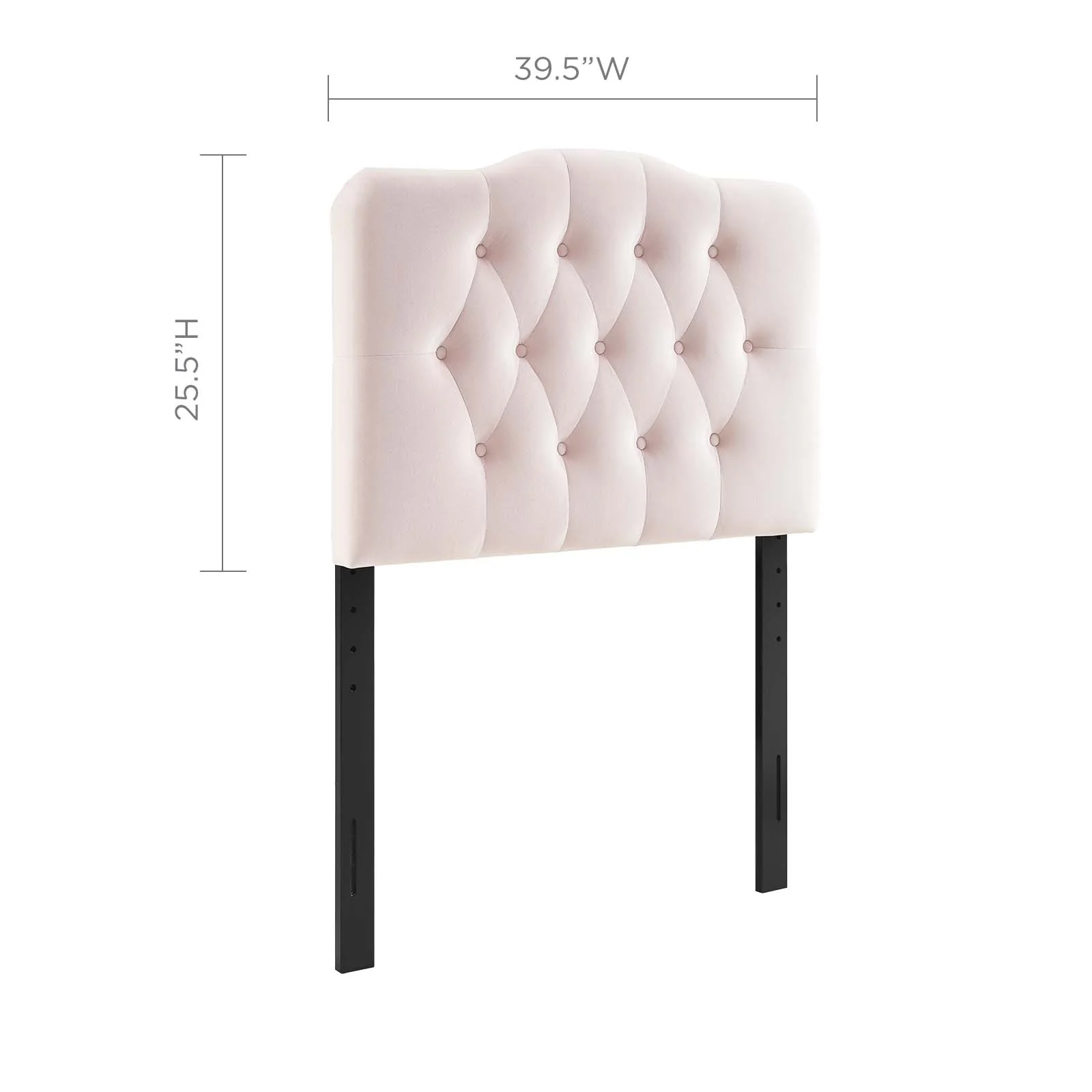 Annabel Twin Diamond Tufted Performance Velvet Headboard By Modway - MOD-6126 - Image 3