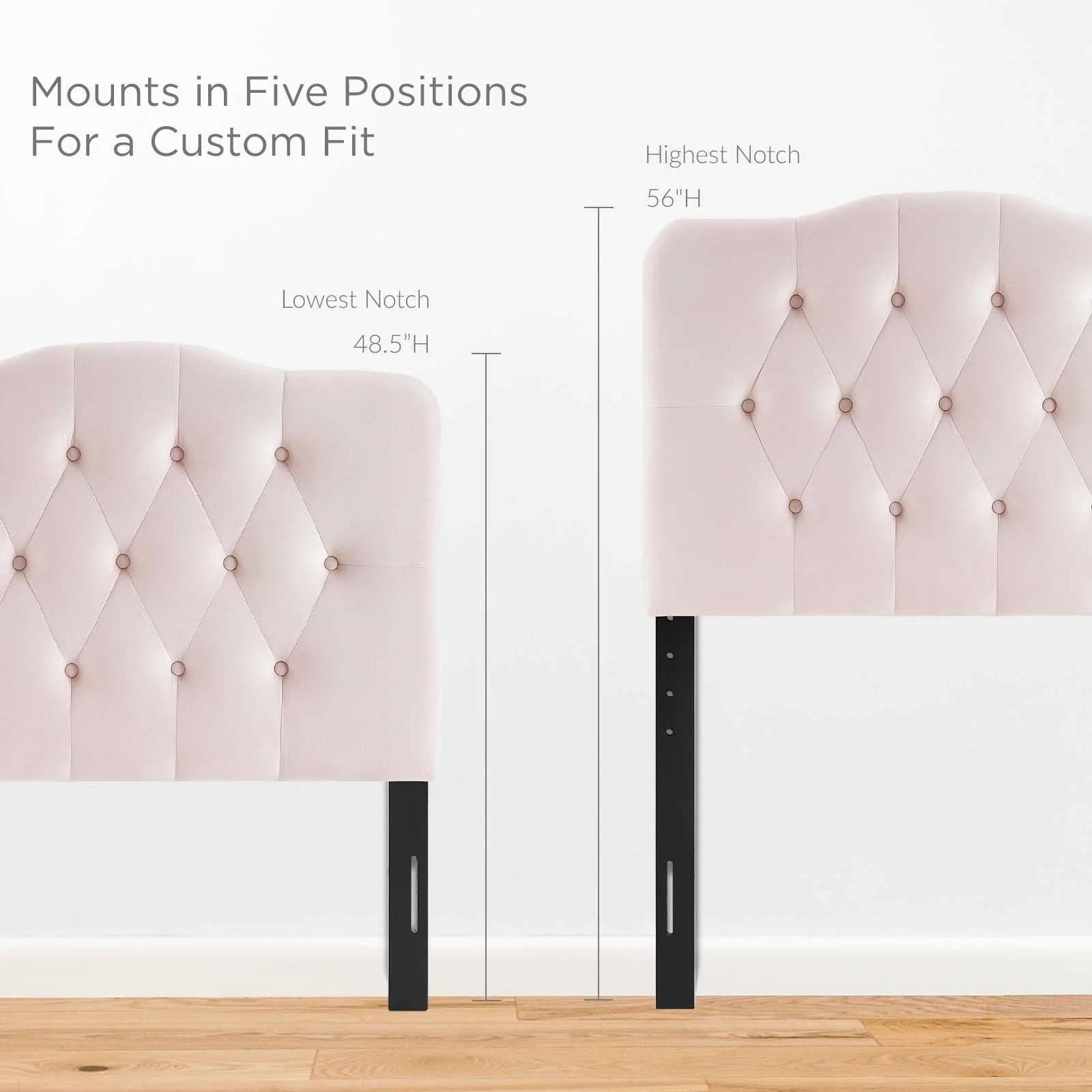 Annabel Twin Diamond Tufted Performance Velvet Headboard By Modway - MOD-6126 - Image 5