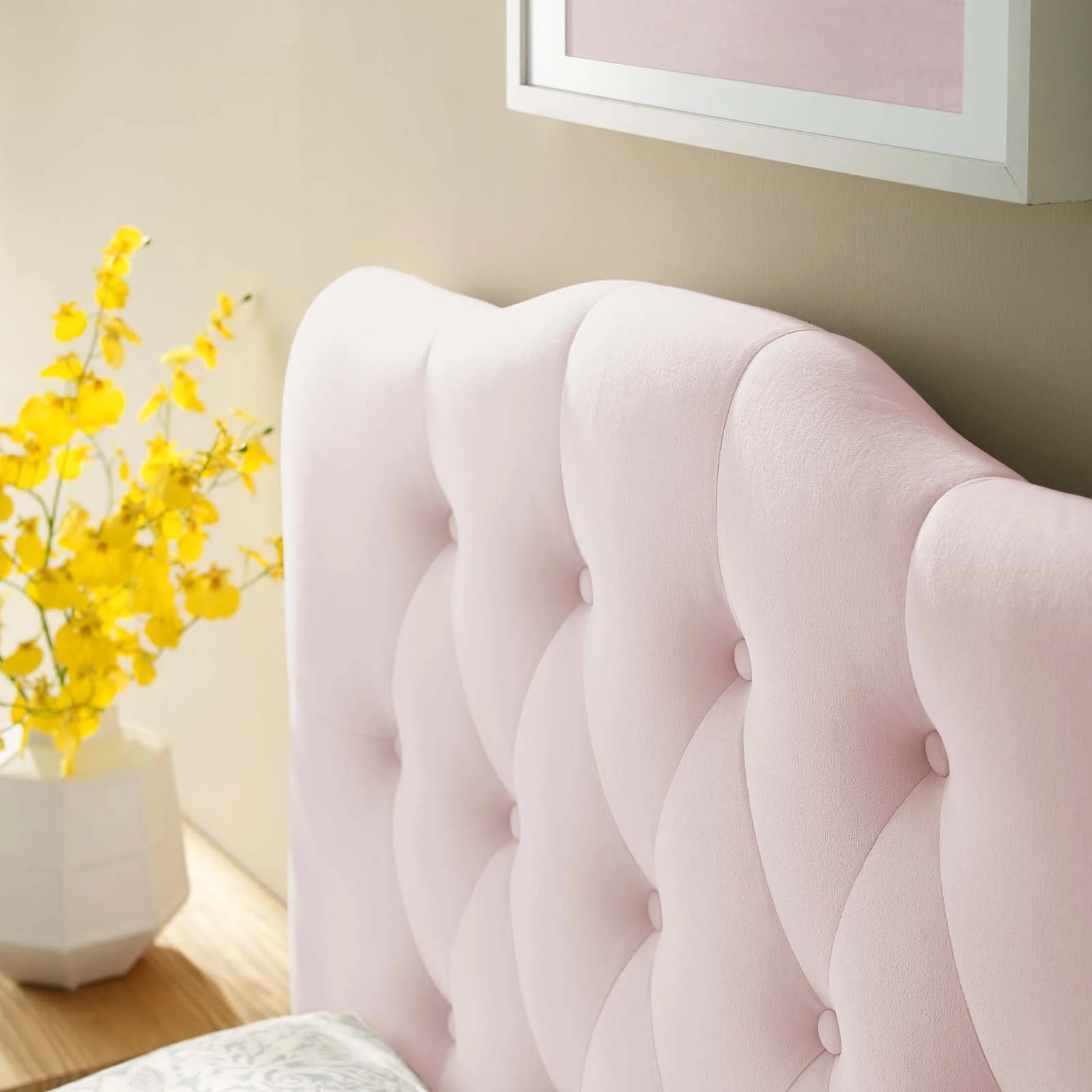 Annabel Twin Diamond Tufted Performance Velvet Headboard By Modway - MOD-6126 - Image 7