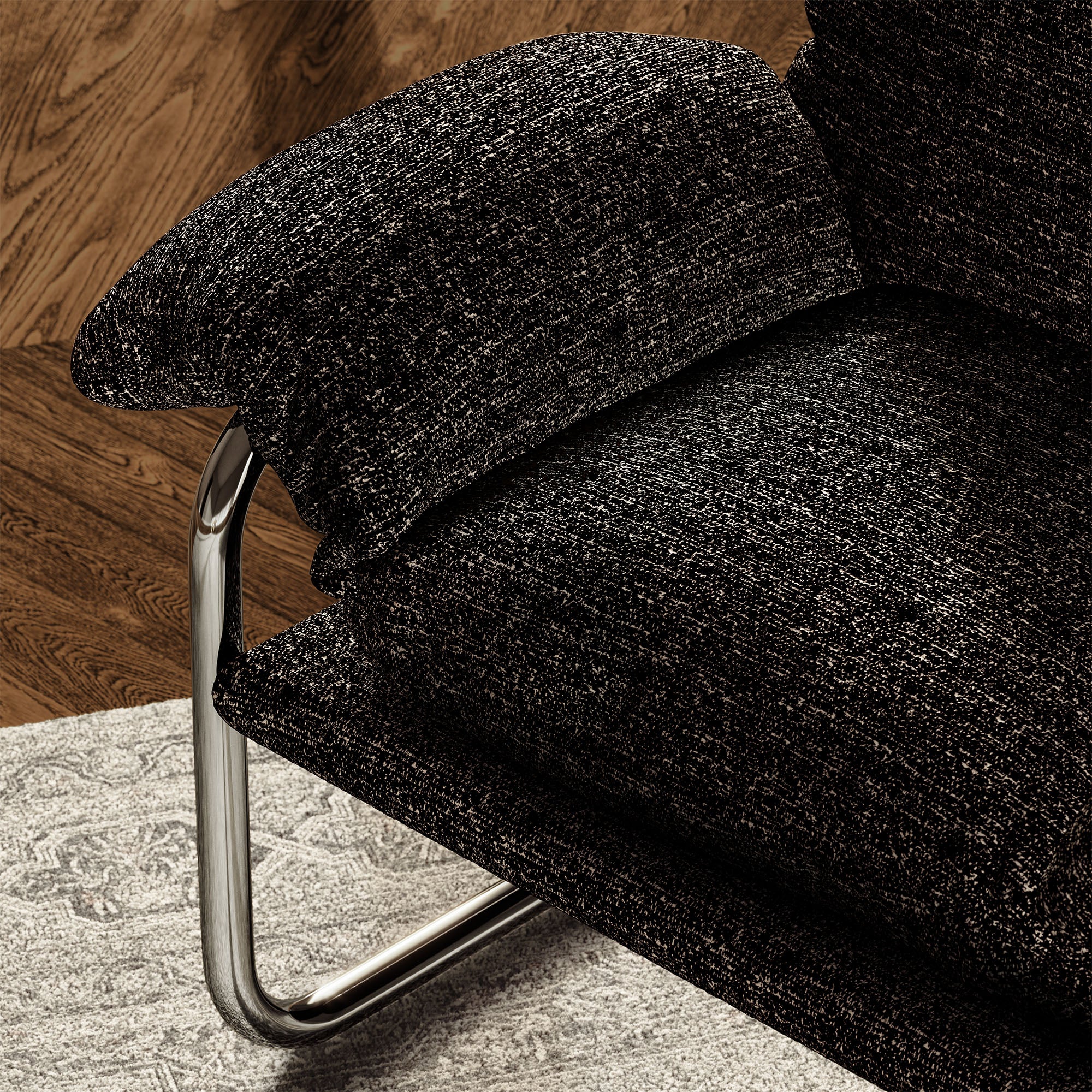 Ansel Boucle Fabric Accent Chair by Modway - Image 7
