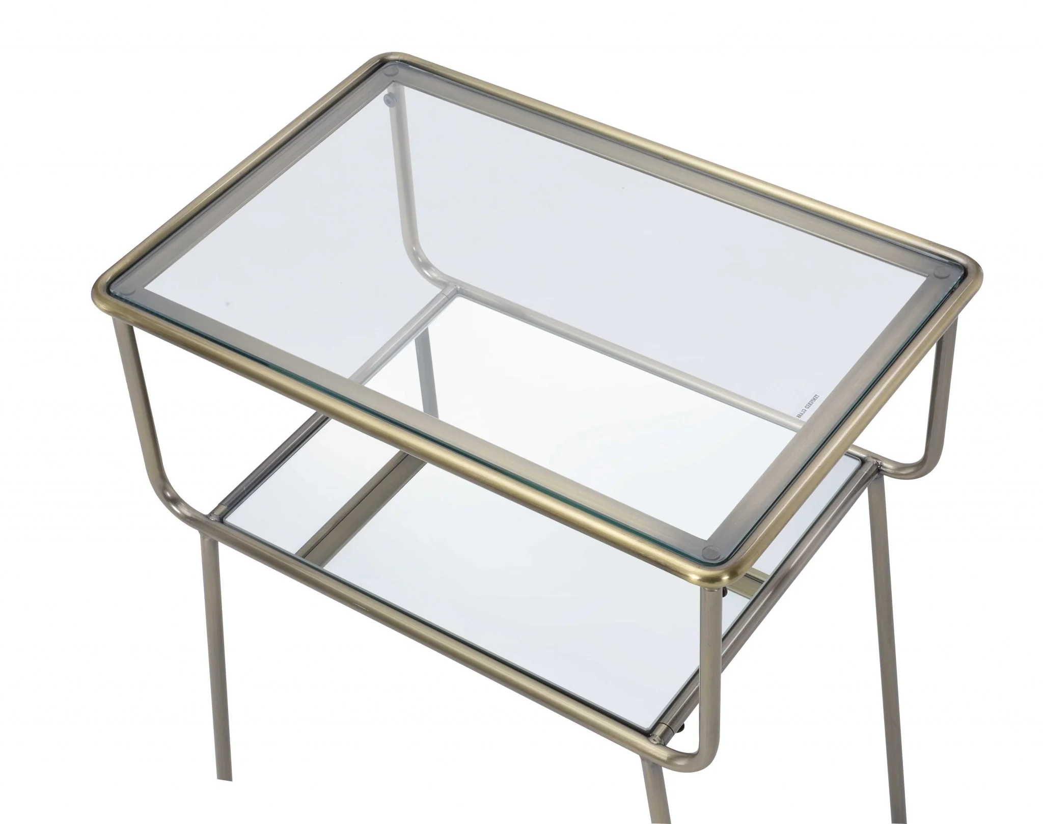 Antique Brass  End Table By Homeroots - Image 2