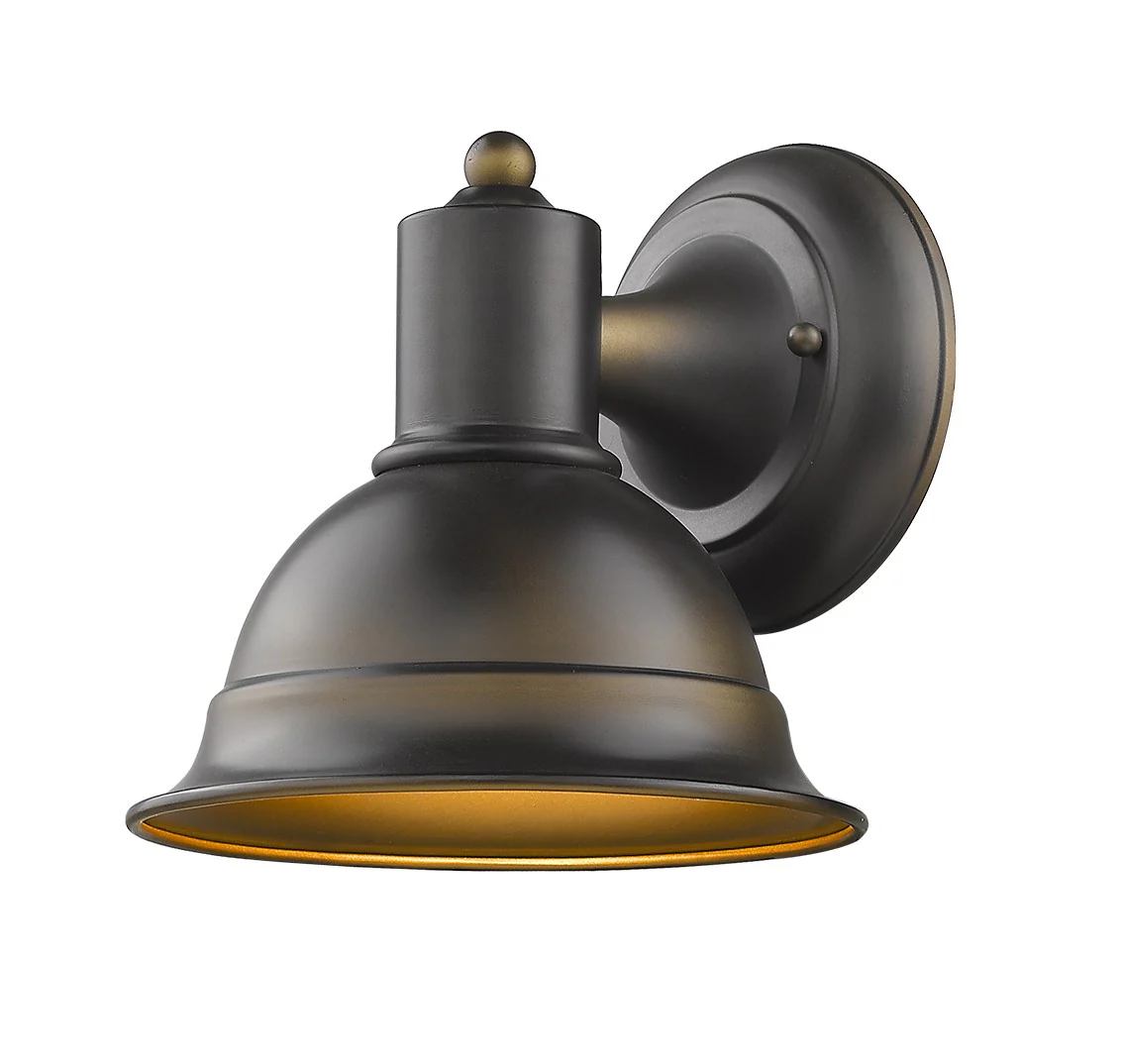 Antique Bronze Aluminum Wall Sconce By Homeroots - Image 2