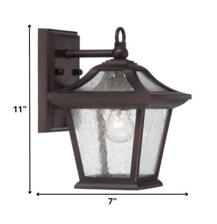 Antique Bronze Birdhouse Shape Outdoor Wall Light By Homeroots - Image 2