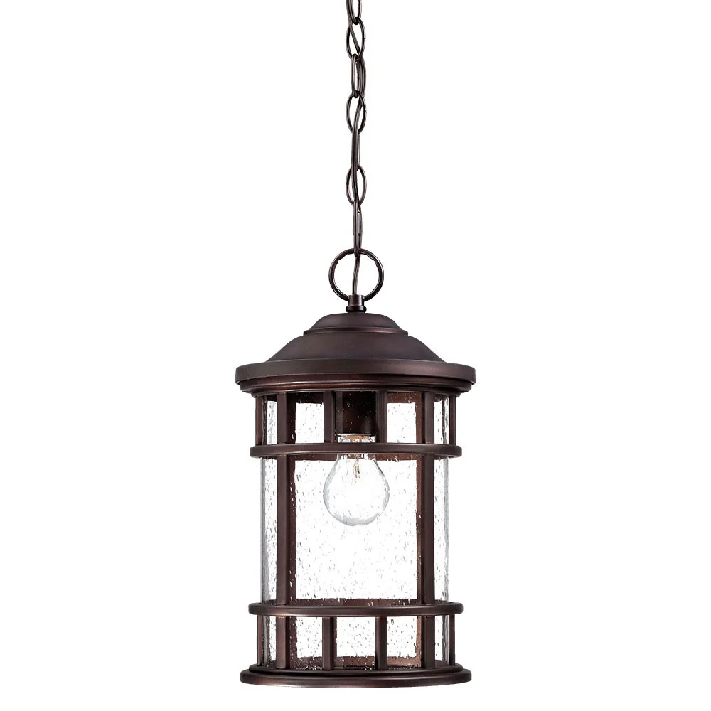 Antique Bronze Canister Hanging Light By Homeroots - Image 2
