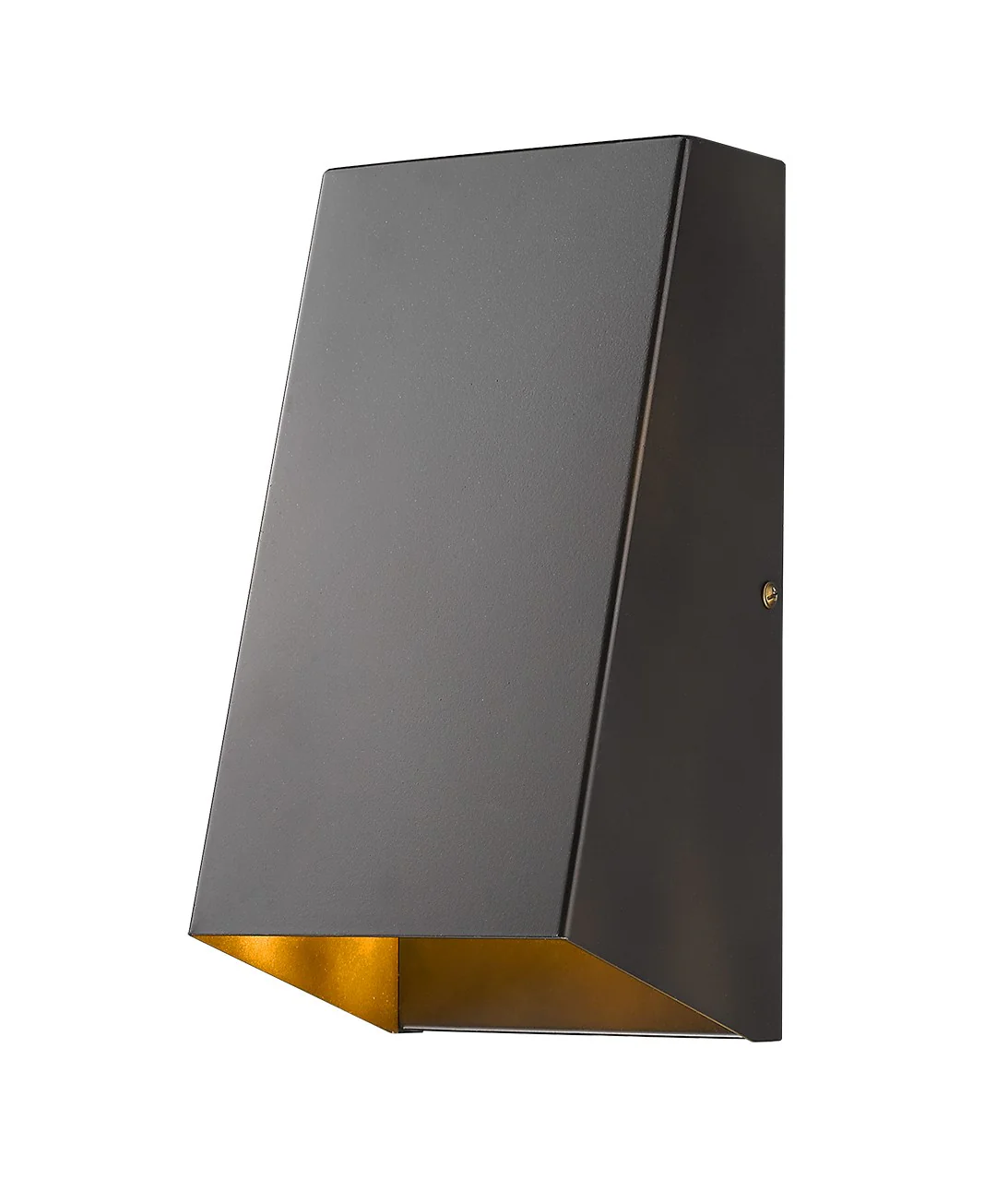 Antique Bronze Geometric Wall Sconce By Homeroots - Image 2