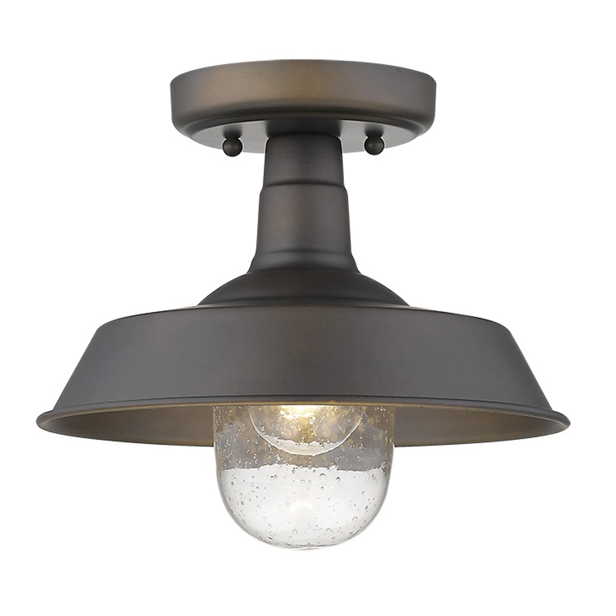 Antique Bronze Shallow Plate Adjustable Pendant Light By Homeroots - Image 5