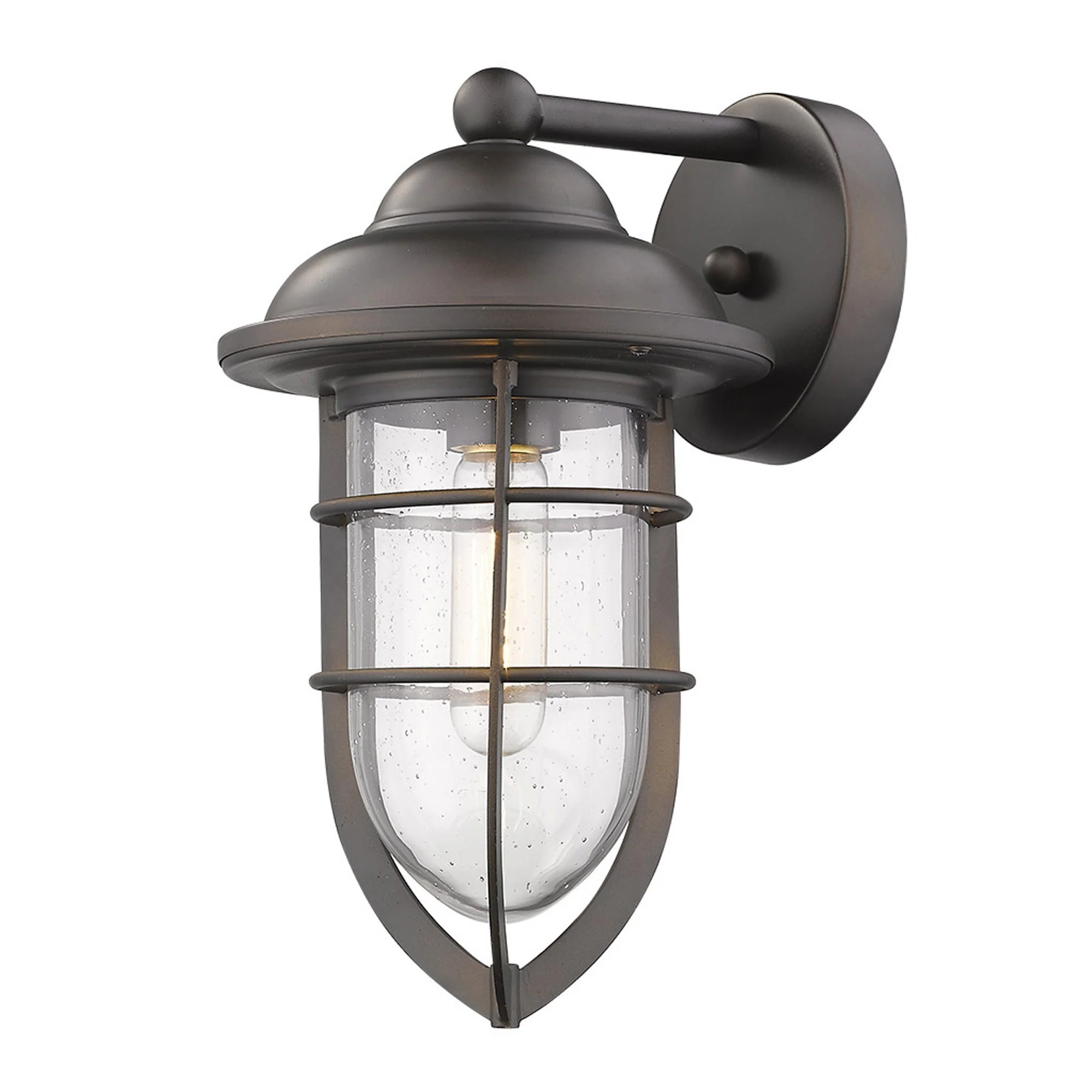 Antique Bronze Teardrop Shape Wall Sconce By Homeroots - Image 2