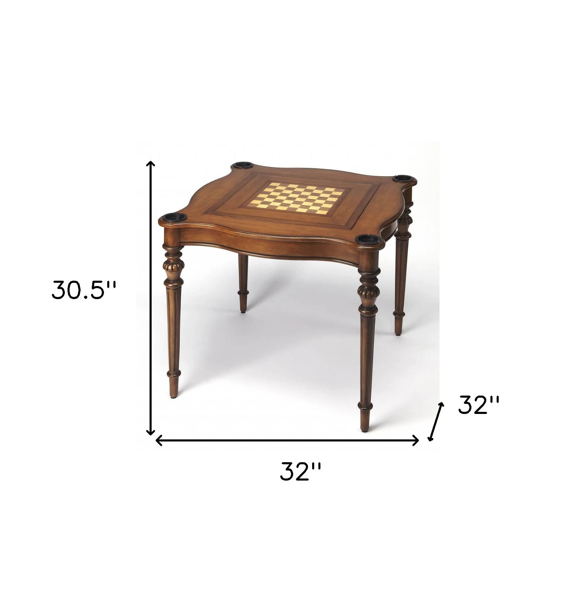 Antique Cherry Multi Game Table By Homeroots - 389893 - Image 6