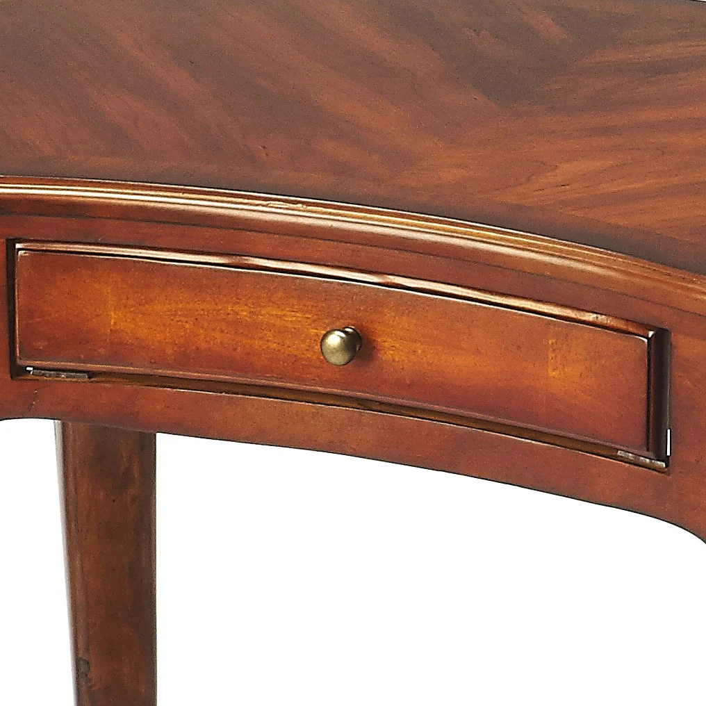 Antique Cherry Writing Desk By Homeroots - Image 2