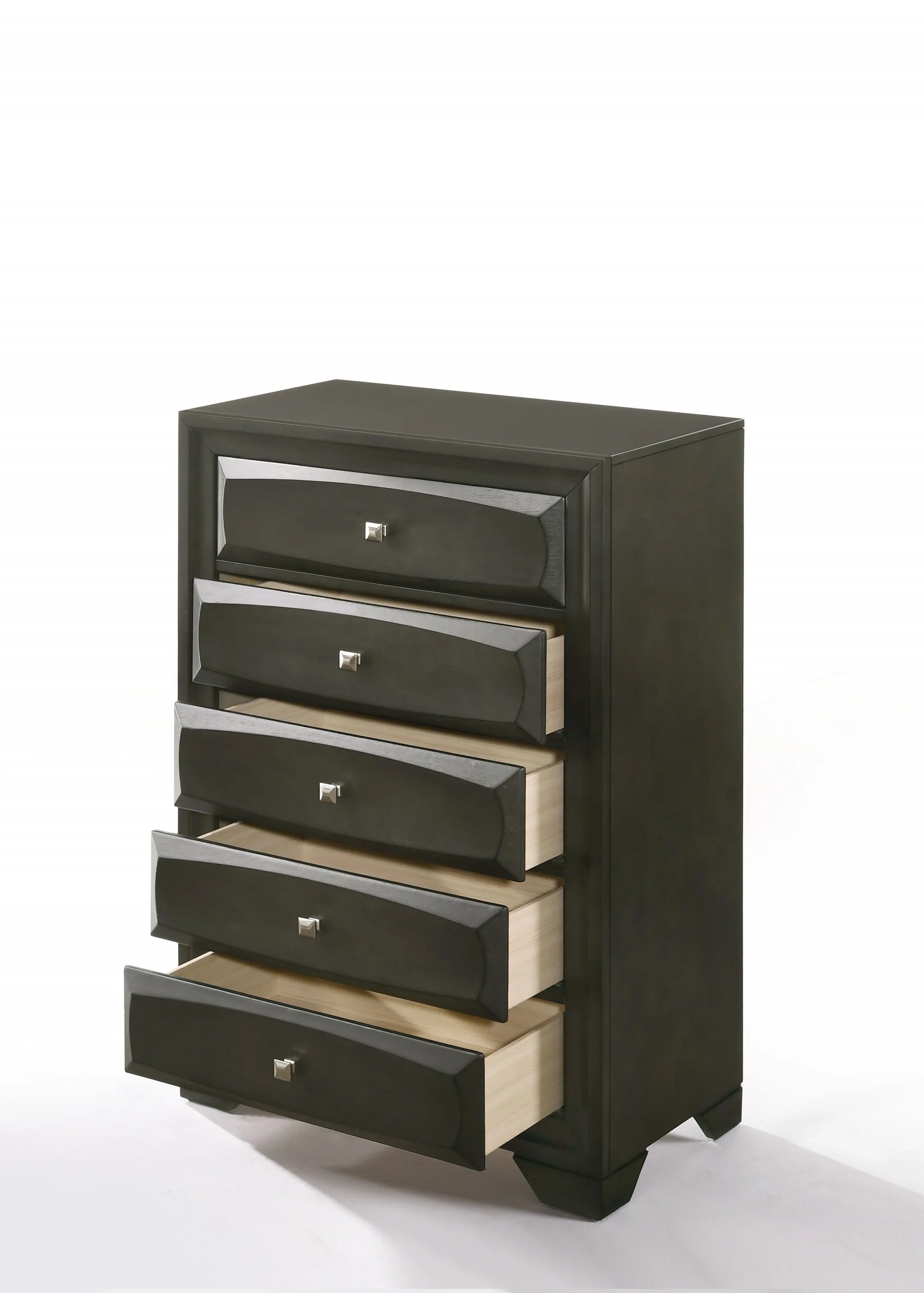 Antique Gray Rubber Wood Chest By Homeroots - Image 2