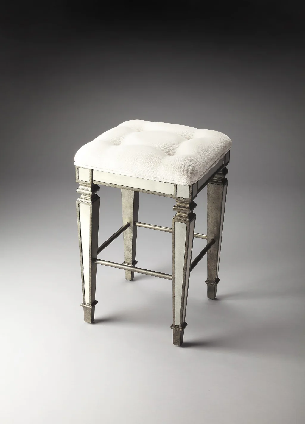 Antique Mirror Bar Stool By Homeroots - Image 4