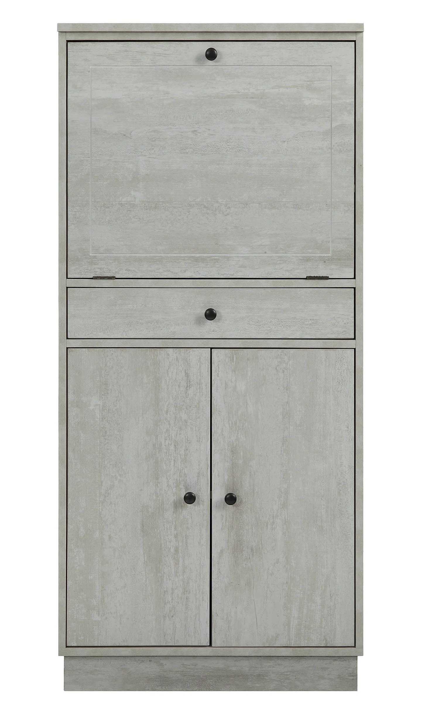 Antique White Mdf Wine Cabinet By Homeroots - Image 2