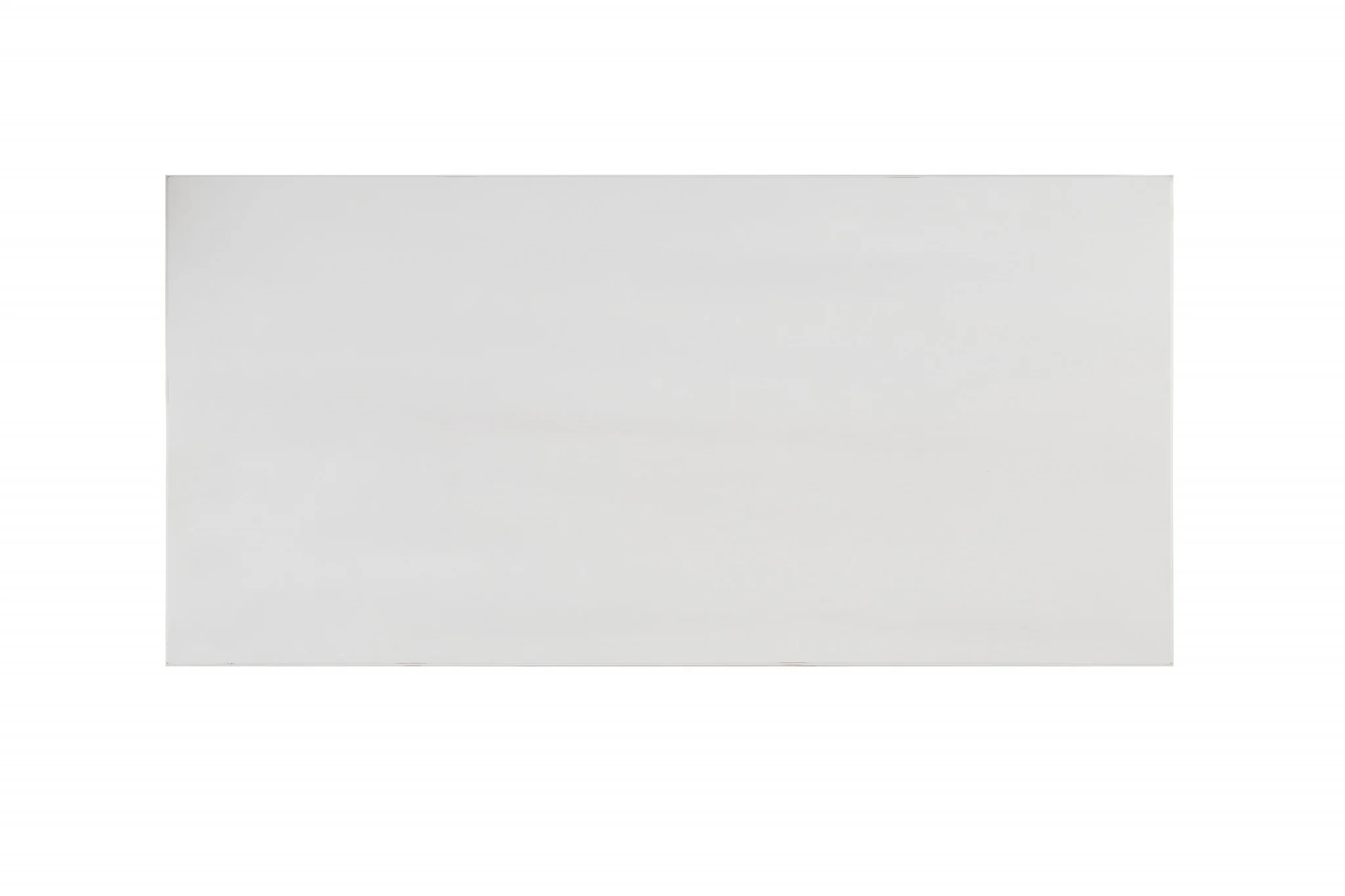 Antique White Poplar Dining Table By Homeroots - Image 6