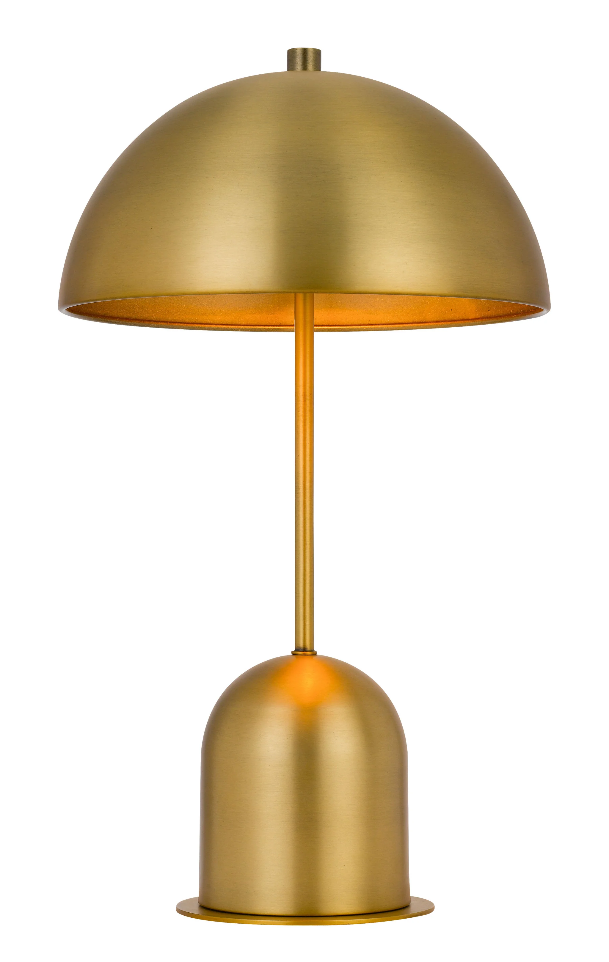 Antiqued Brass Metal Novelty Desk Lamp With Antiqued Brass Dome Shade By Homeroots - Image 4