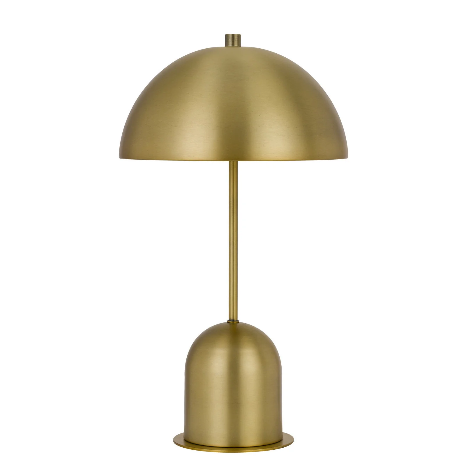 Antiqued Brass Metal Novelty Desk Lamp With Antiqued Brass Dome Shade By Homeroots - Image 5