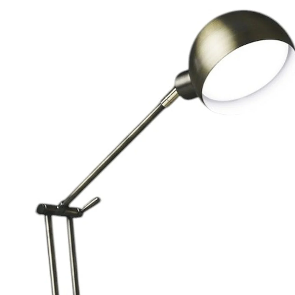 Antiqued Bronze Adjustable Swing Arm Desk Lamp USB With Antiqued Bronze Shade By Homeroots - Image 3