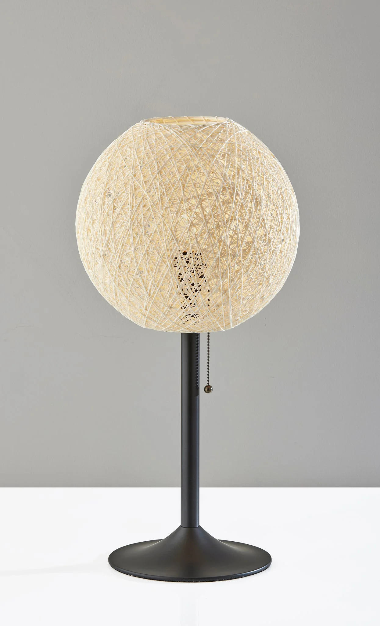 Antiqued Bronze Metal Candlestick Table Lamp With Off White Globe Shade By Homeroots - Image 3