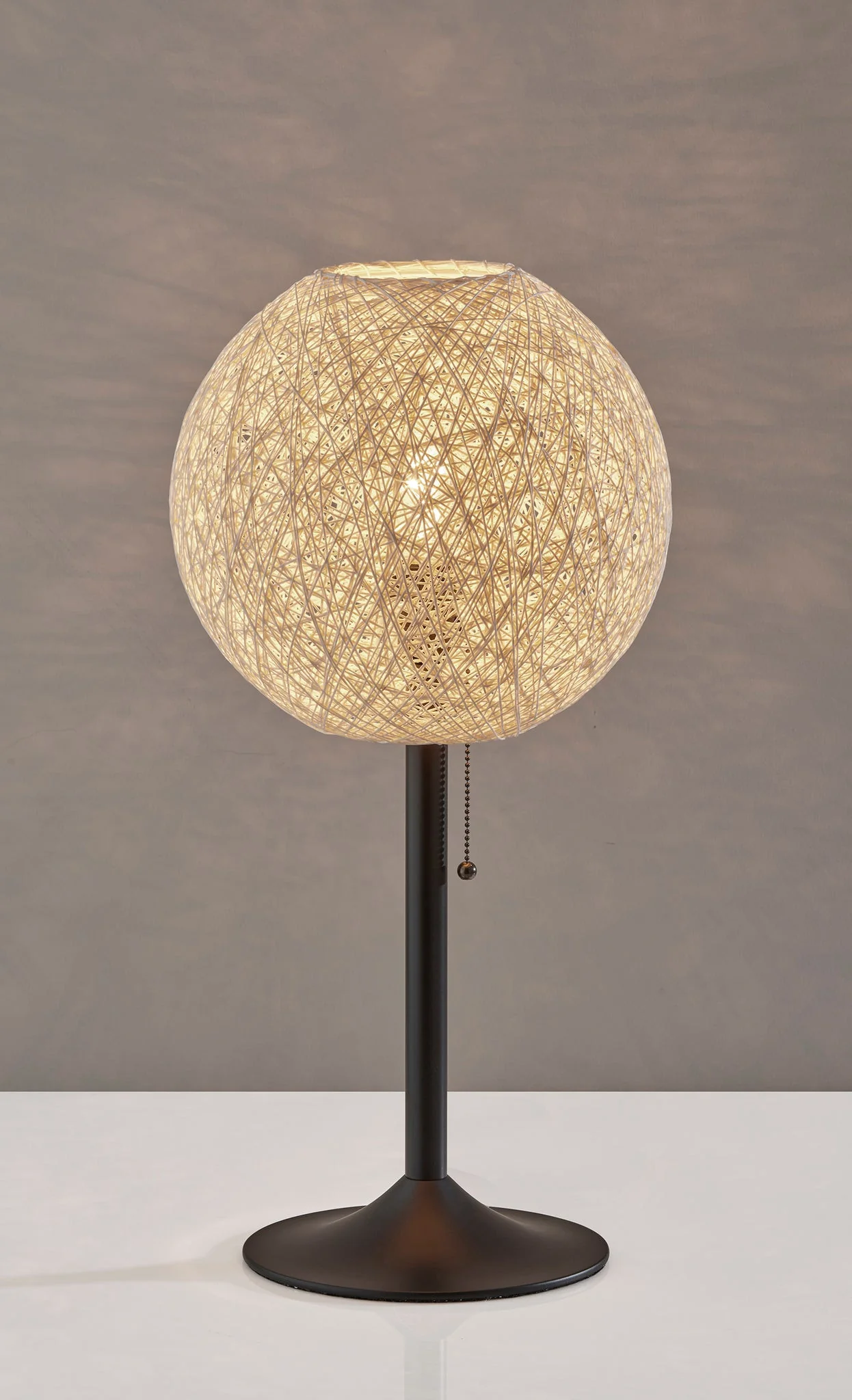 Antiqued Bronze Metal Candlestick Table Lamp With Off White Globe Shade By Homeroots - Image 5