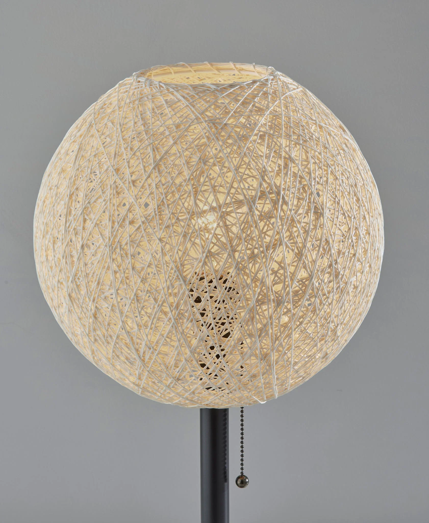 Antiqued Bronze Metal Candlestick Table Lamp With Off White Globe Shade By Homeroots - Image 8