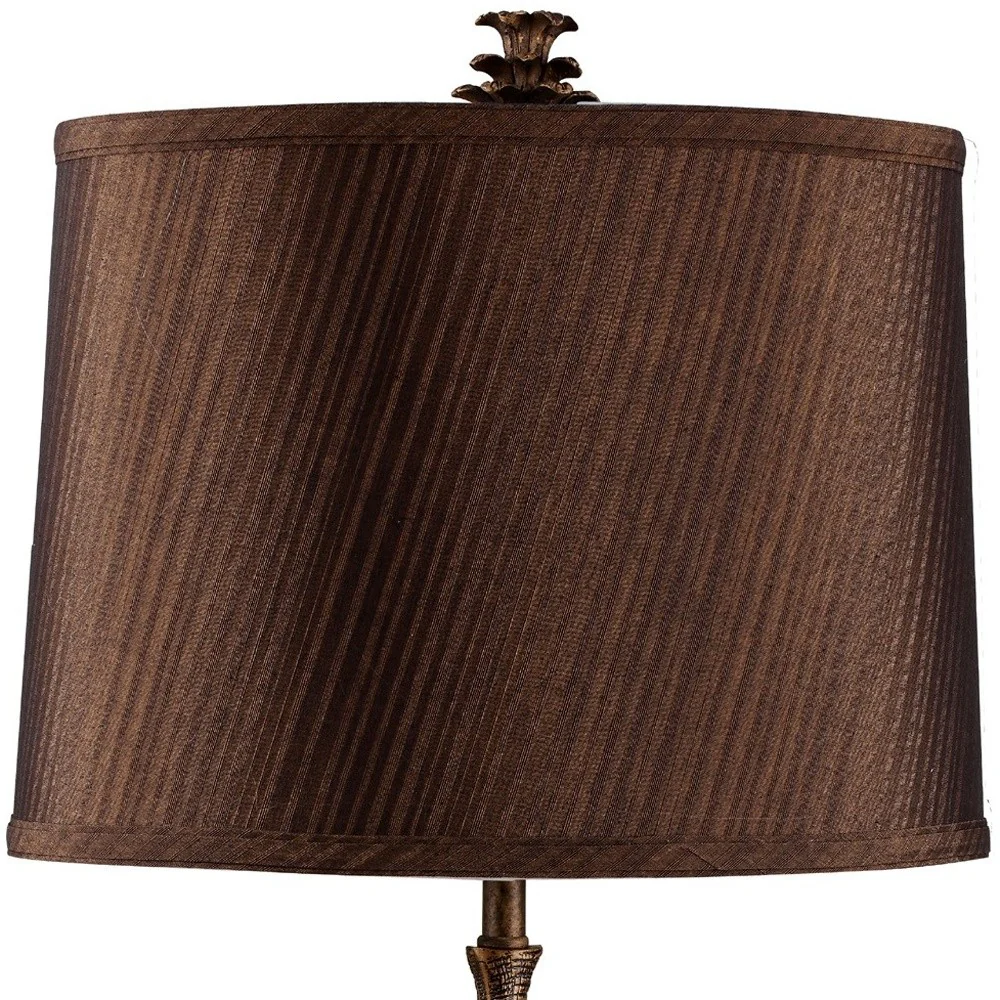 Antiqued Bronze Textured Elephant Table Lamp By Homeroots - Image 3