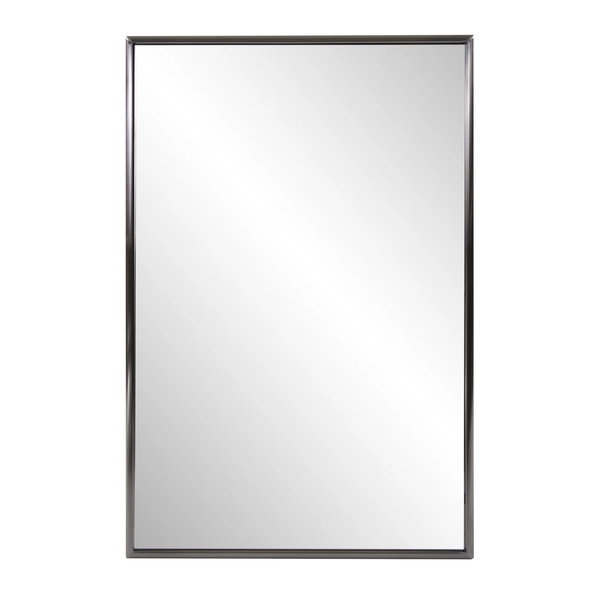 Antiqued Brushed Brass Rectangular Wall Mirror By Homeroots - Image 6