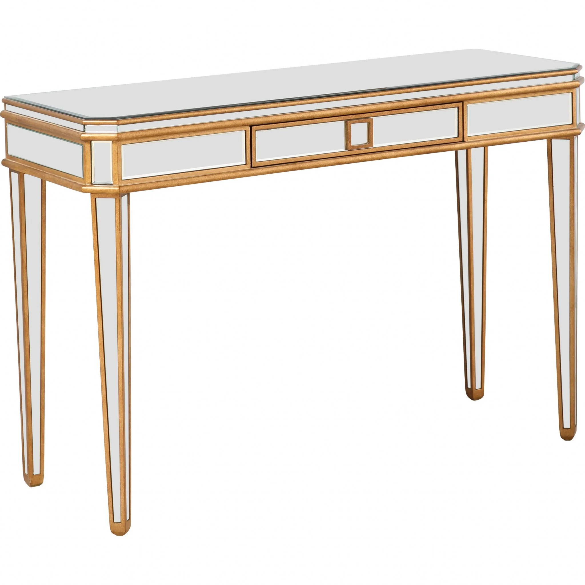 Antiqued Gold Finish Console Table By Homeroots - 396661 - Image 3