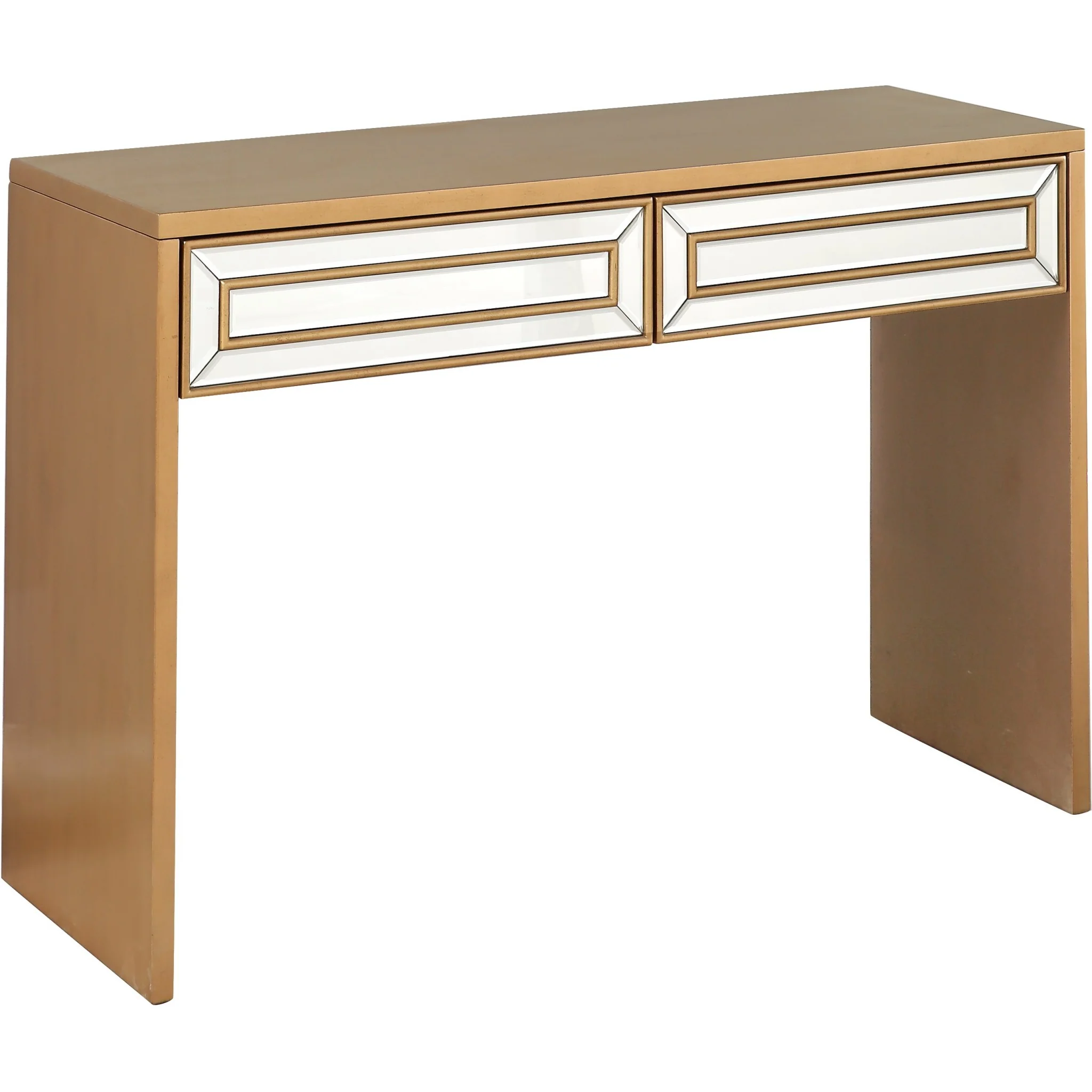 Antiqued Gold Finish Console Table By Homeroots - 396840 - Image 3