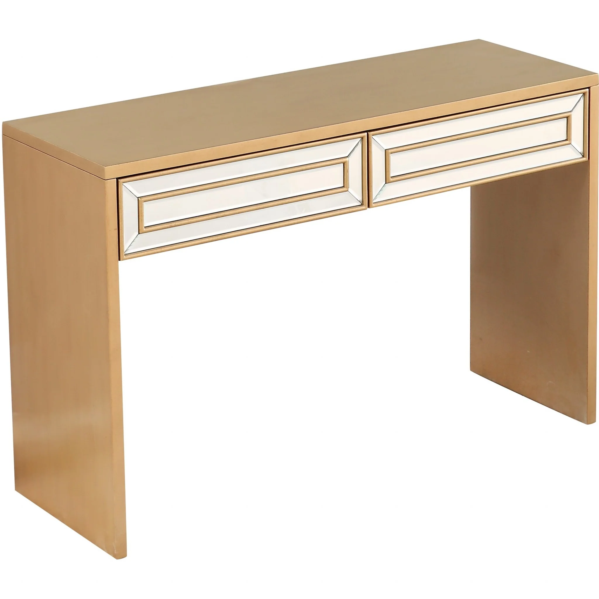 Antiqued Gold Finish Console Table By Homeroots - 396840 - Image 4
