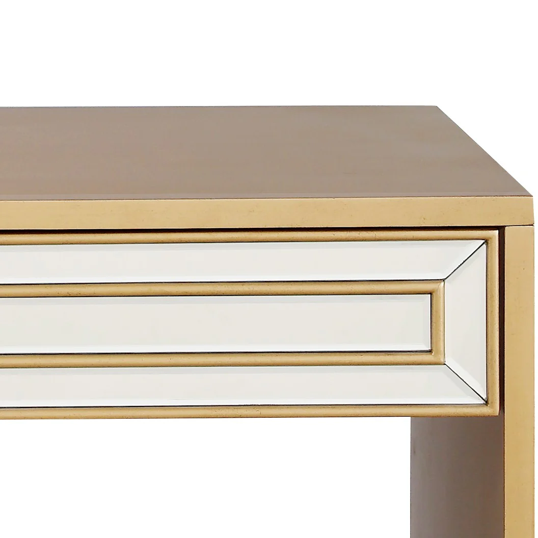 Antiqued Gold Finish Console Table By Homeroots - 396840 - Image 6