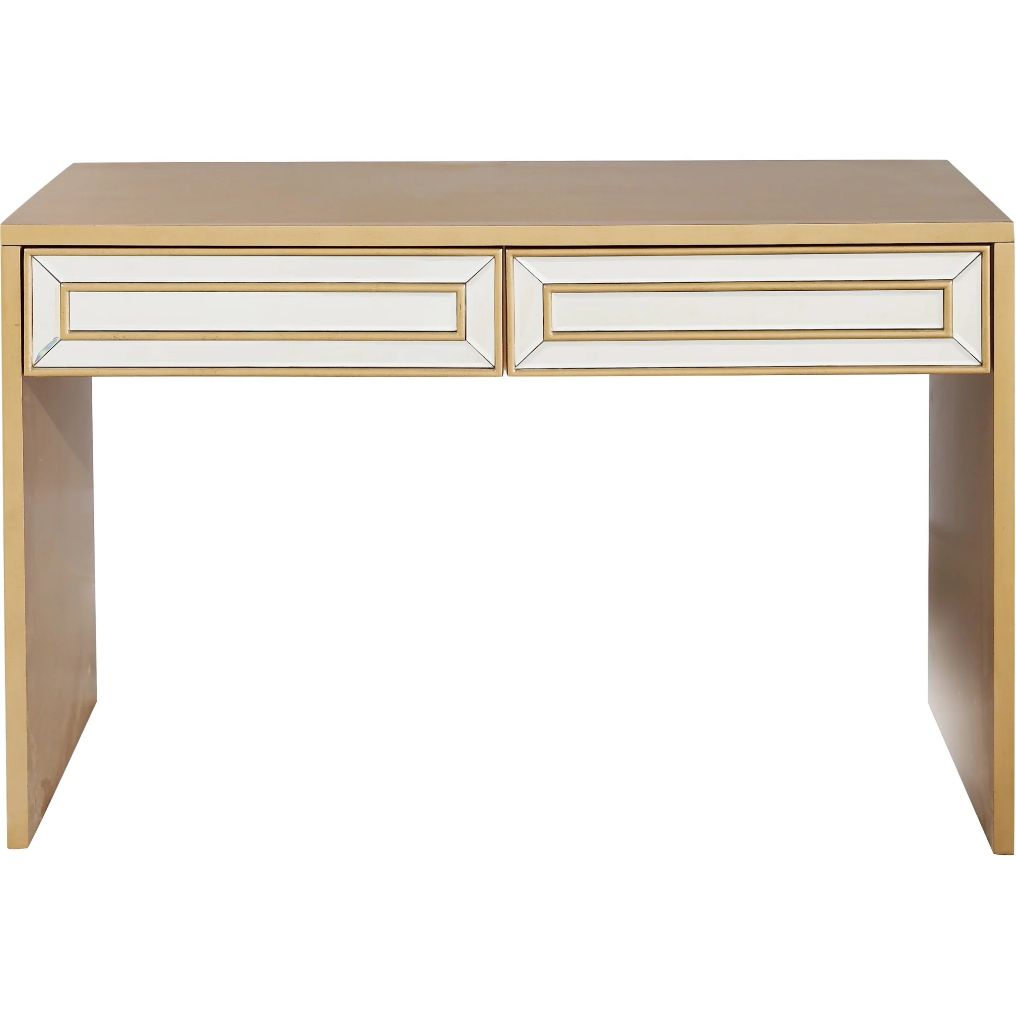 Antiqued Gold Finish Mirror and Console Table By Homeroots - 396841 - Image 6