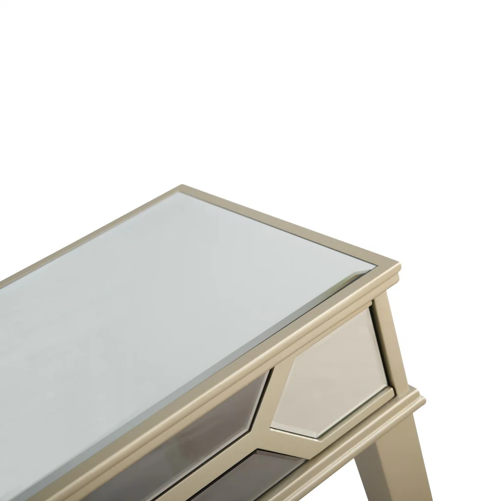 Antiqued Silver Console Table By Homeroots - Image 6