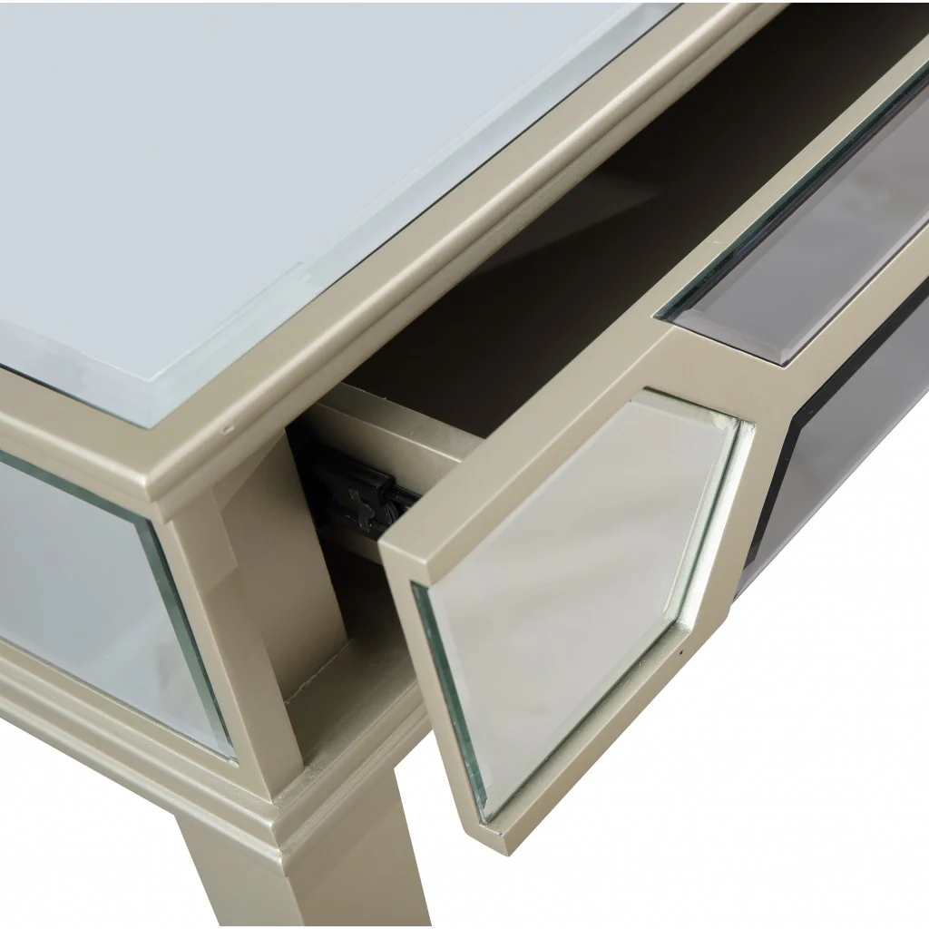 Antiqued Silver Console Table By Homeroots - Image 7