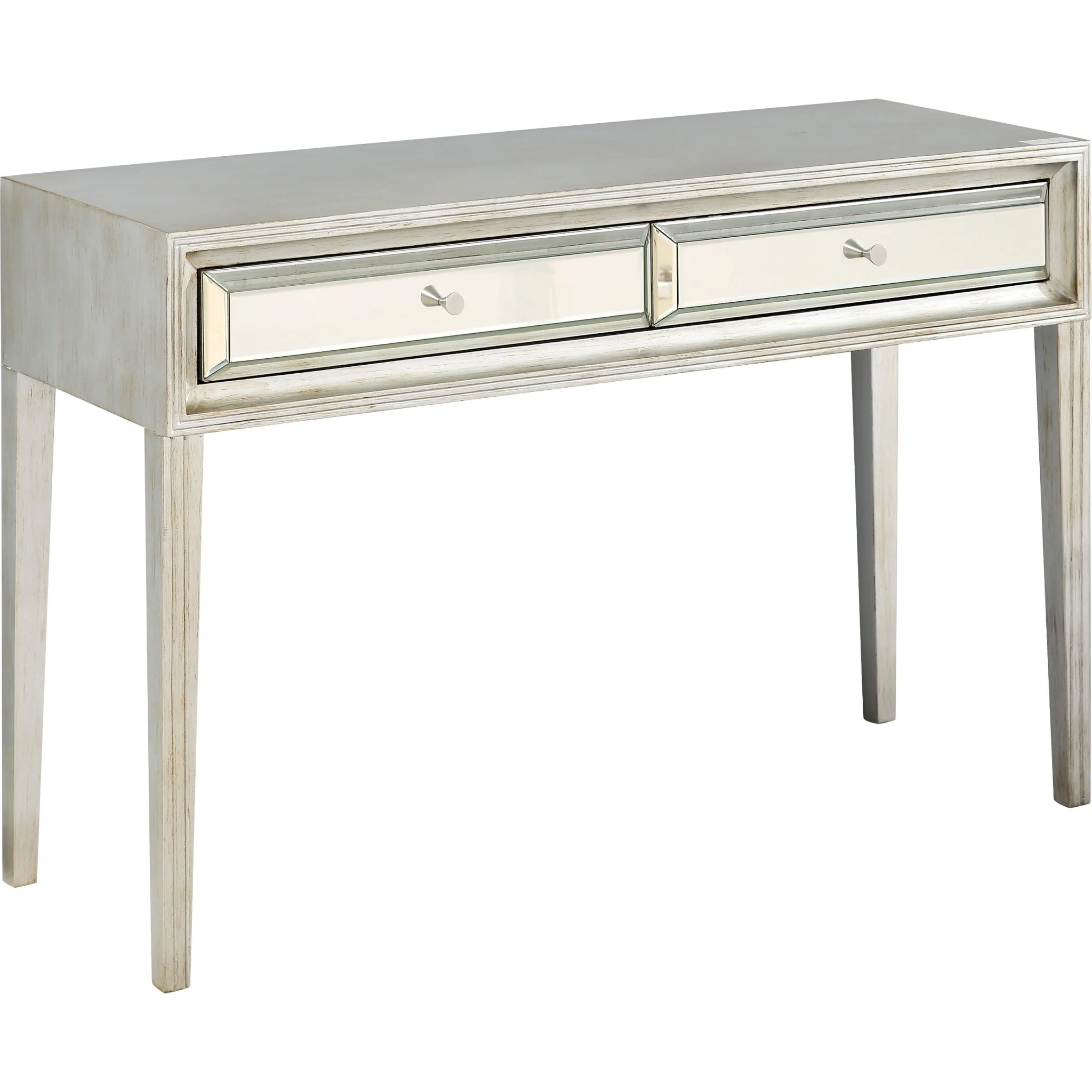 Antiqued Silver Finish Console Table By Homeroots - Image 3