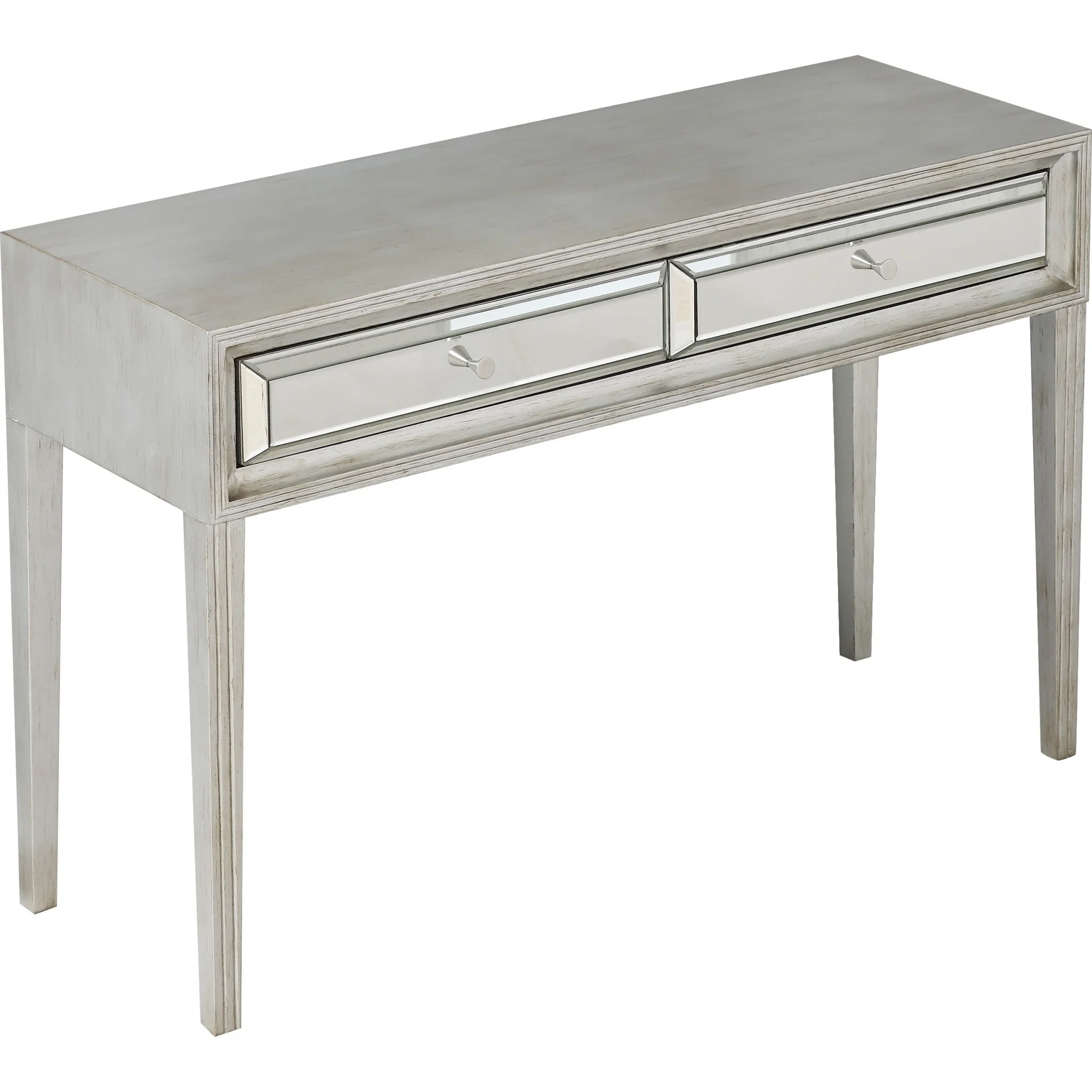 Antiqued Silver Finish Console Table By Homeroots - Image 4