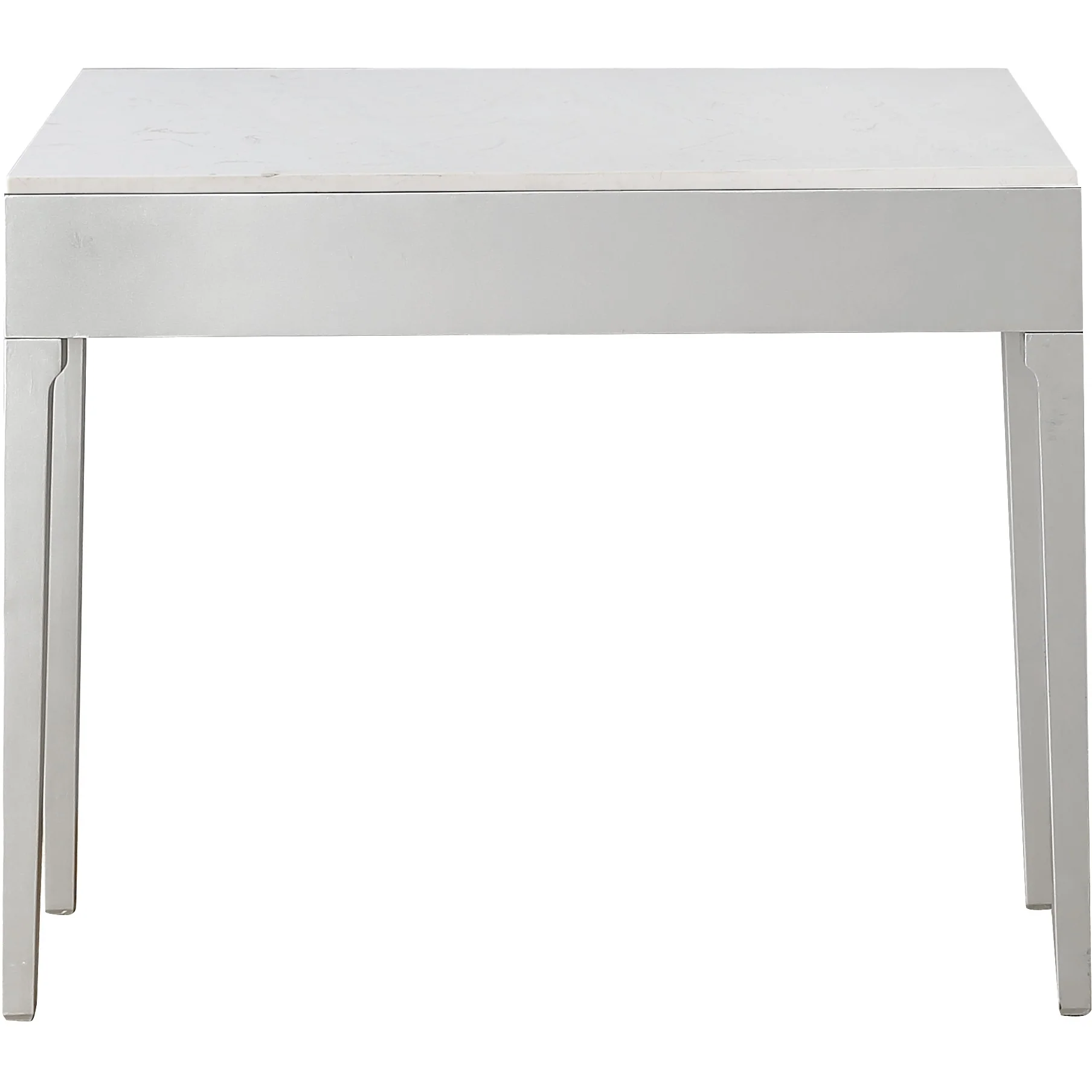 Antiqued Silver Finish Mirror Console Table By Homeroots - Image 7