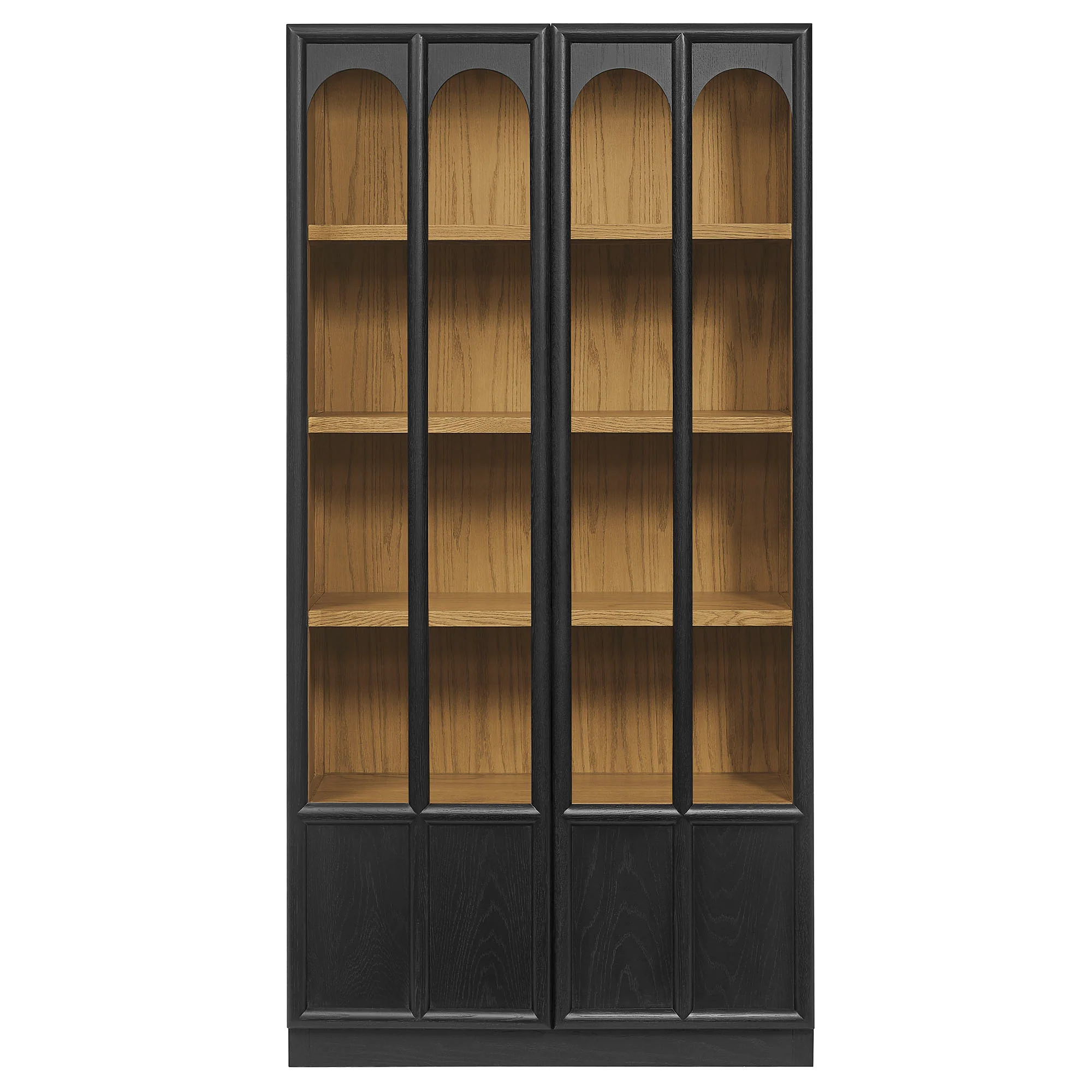 Anwen Solid Wood and Glass Display Cabinet by Modway - Image 3