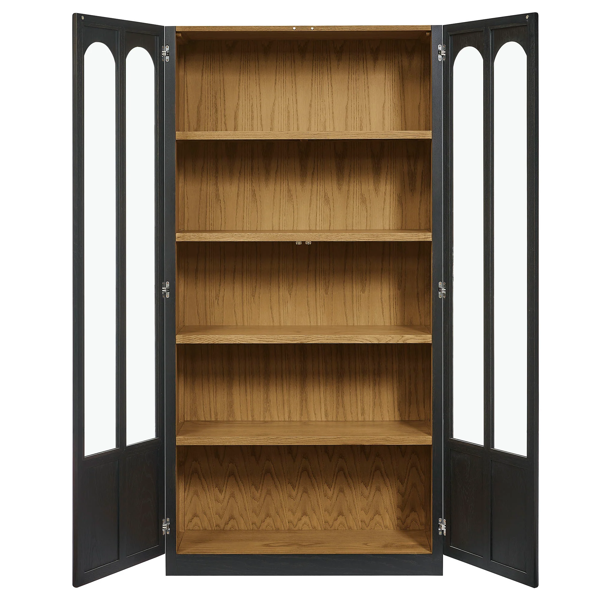 Anwen Solid Wood and Glass Display Cabinet by Modway - Image 4