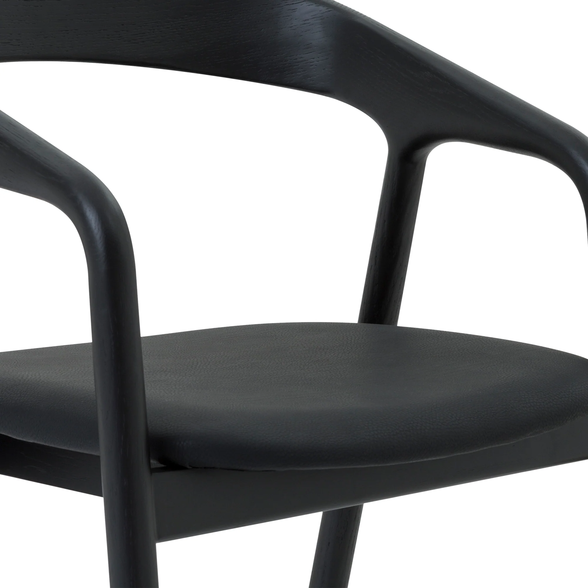 Apache Black Oak Wood and Faux Leather Counter Stool By Armen Living - Image 8