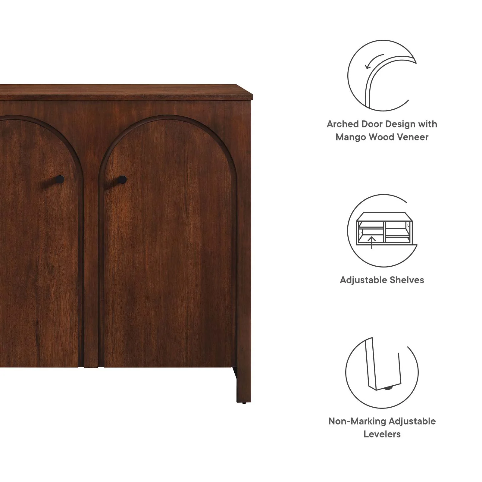 Appia 2-Door Arched Door Storage Cabinet By Modway - EEI-6537 - Image 15