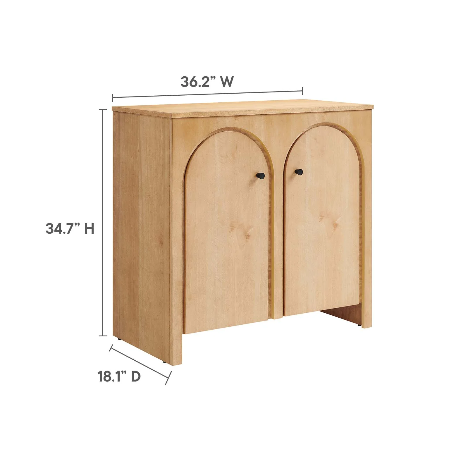 Appia 2-Door Arched Door Storage Cabinet By Modway - EEI-6537 - Image 6