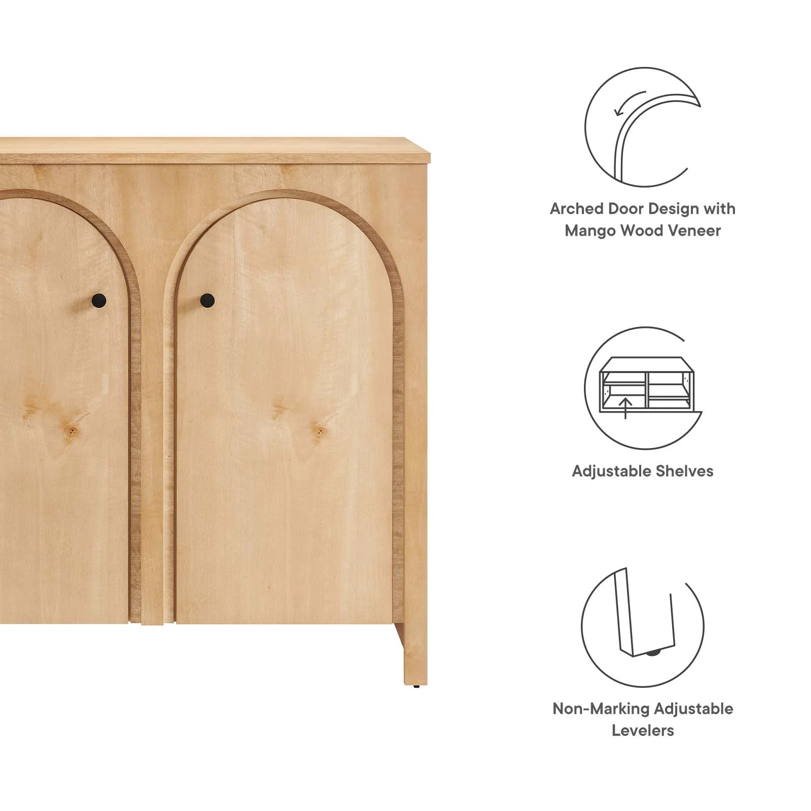 Appia 2-Door Arched Door Storage Cabinet By Modway - EEI-6537 - Image 7