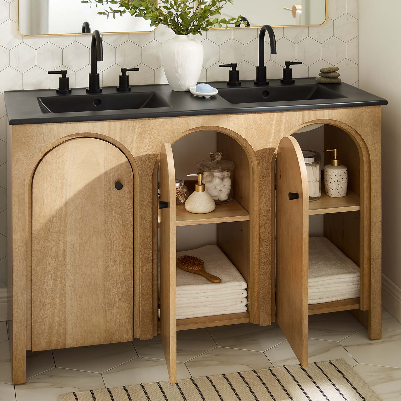 Appia 48" Double Sink Bathroom Vanity By Modway - EEI-6793 - Image 3