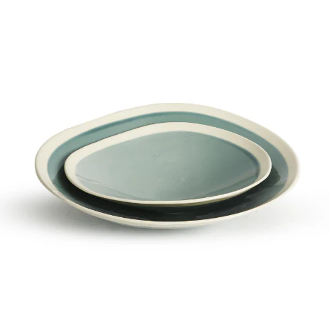 Aqua Open Bowl Set Of 6 By Tozai Home - Image 3