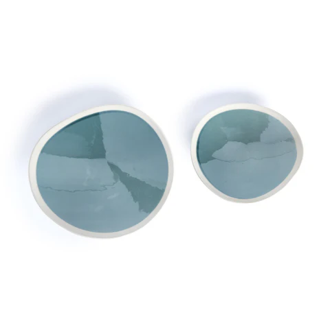 Aqua Open Bowl Set Of 6 By Tozai Home - Image 4