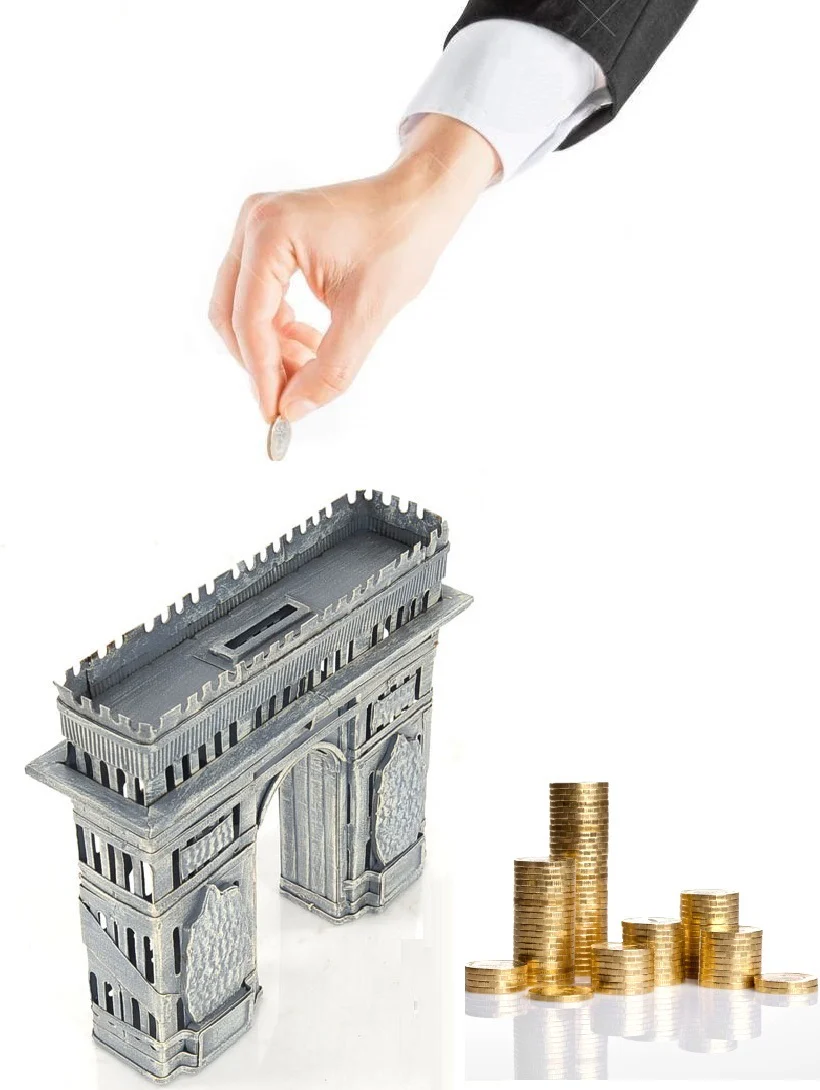 Arc de Triomphe Saving Box By Homeroots - Image 6