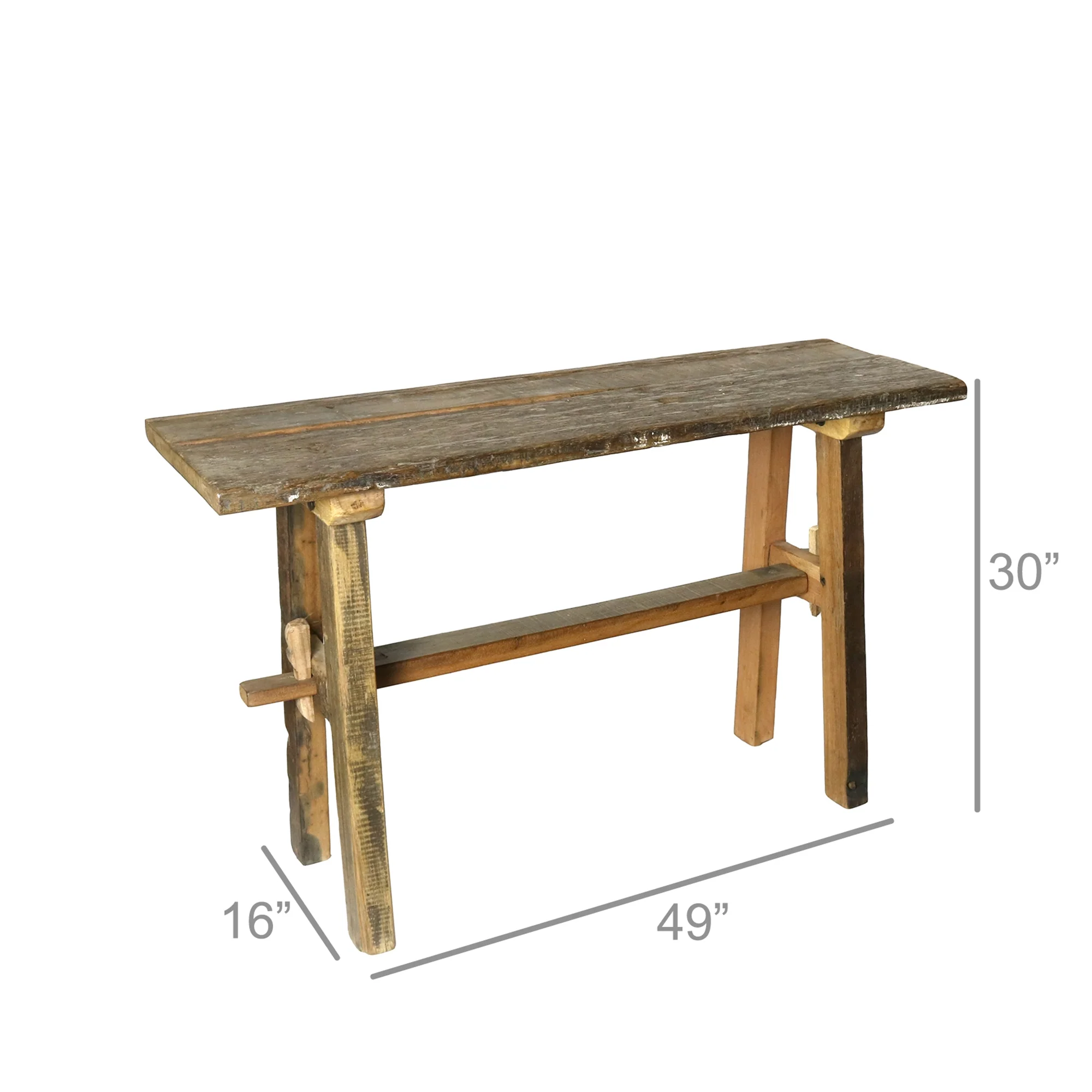 Arcadia Rustic Console Table By HomArt - Image 4