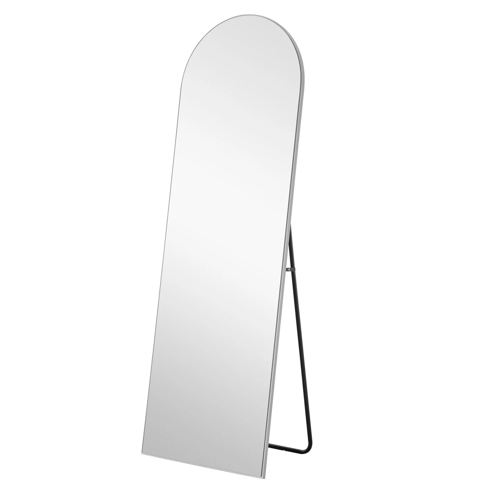 Arched Silver Full-length Standing Mirror By Homeroots - Image 2