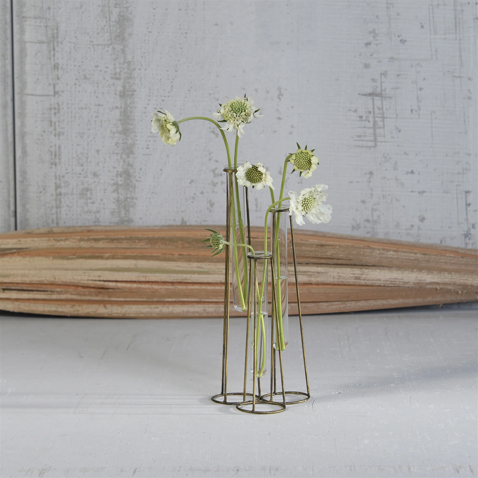Archer Cluster Vase - 3 Tubes Set Of 2 By HomArt - Image 2